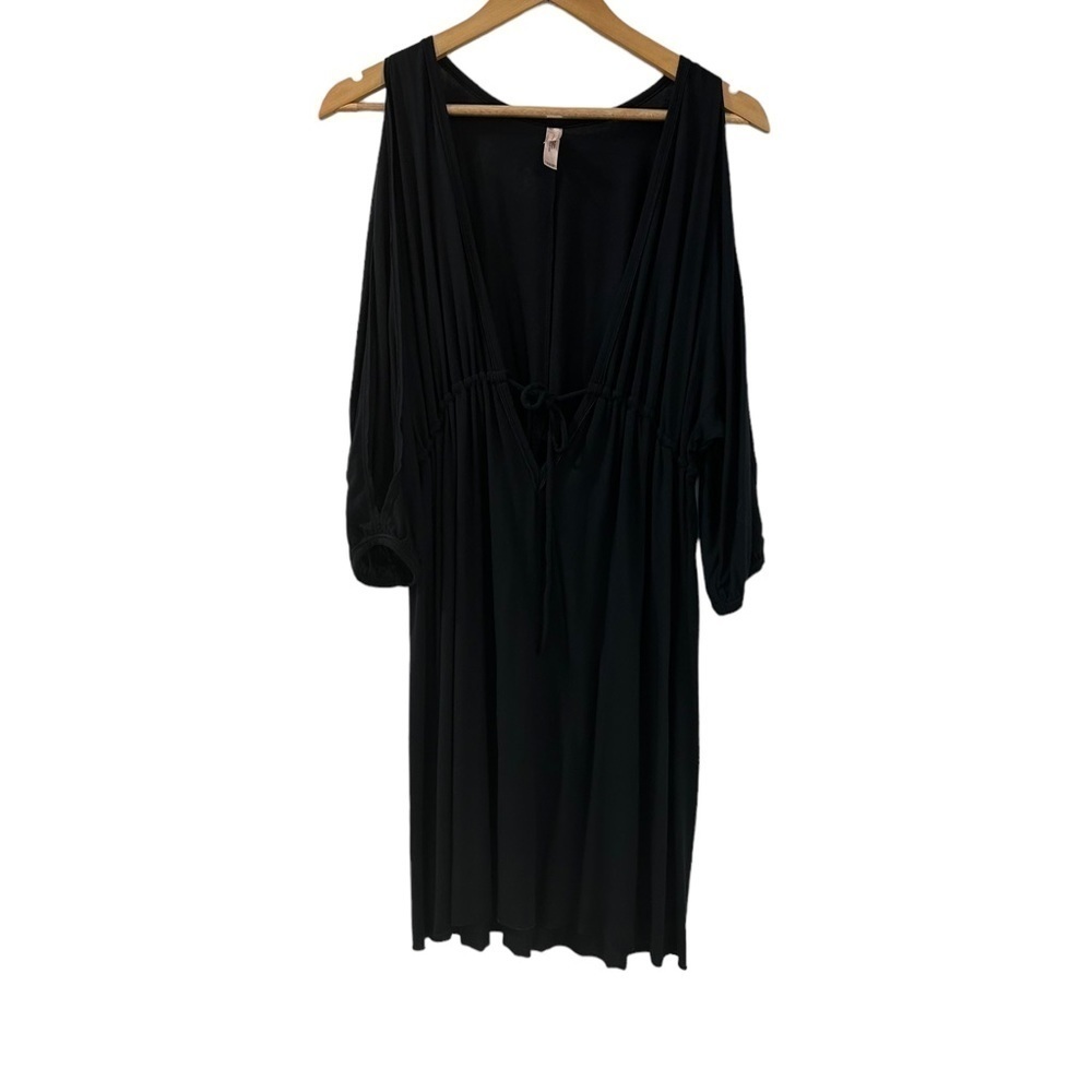 VICTORIA'S Secret Black Swim Coverup Cold Shoulder, Size XS